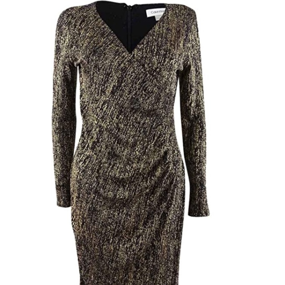 Calvin Klein Dress Black and Gold